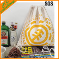 Alibaba high duty cheap reusable handmade canvas cotton drawstring bag